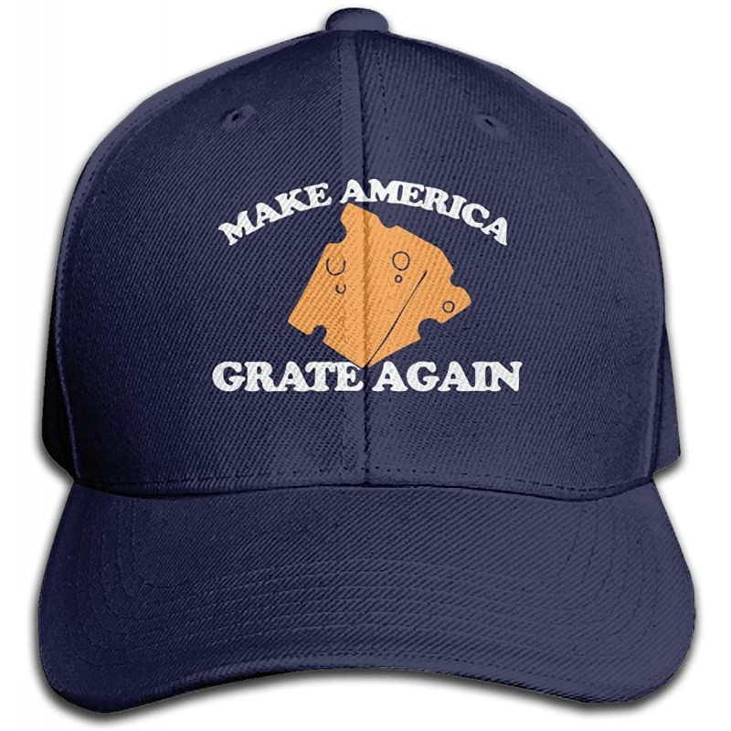 Baseball Caps Unisex Cotton Baseball Cap Make America Grate Again Adjustable Casual Dad Hat Outdoor Trucker Cap - Navy - CJ18...