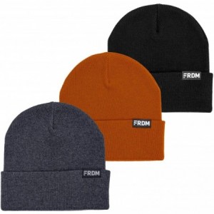 Skullies & Beanies Premium Warm Knit Cuff Beanie - Black - C718KHDOK6I $10.18