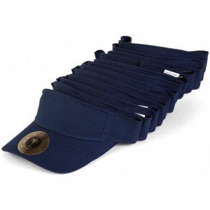 Visors Blank Adjustable Visors - 12-Pack - Navy - CF127DPNRTH $29.00