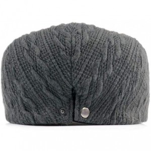 Newsboy Caps Knitted Driving Duckbill Newsboy - Gray - CC18K7C5GD5 $10.97