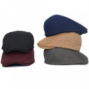 Newsboy Caps Knitted Driving Duckbill Newsboy - Gray - CC18K7C5GD5 $10.97