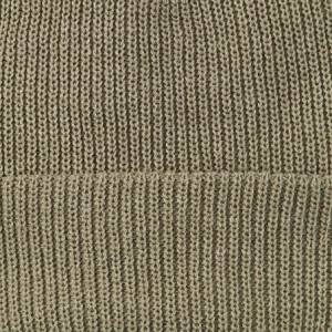 Skullies & Beanies Eco Cotton Ribbed XL Cuff Beanie - Khaki - CR115EH5MSV $22.54