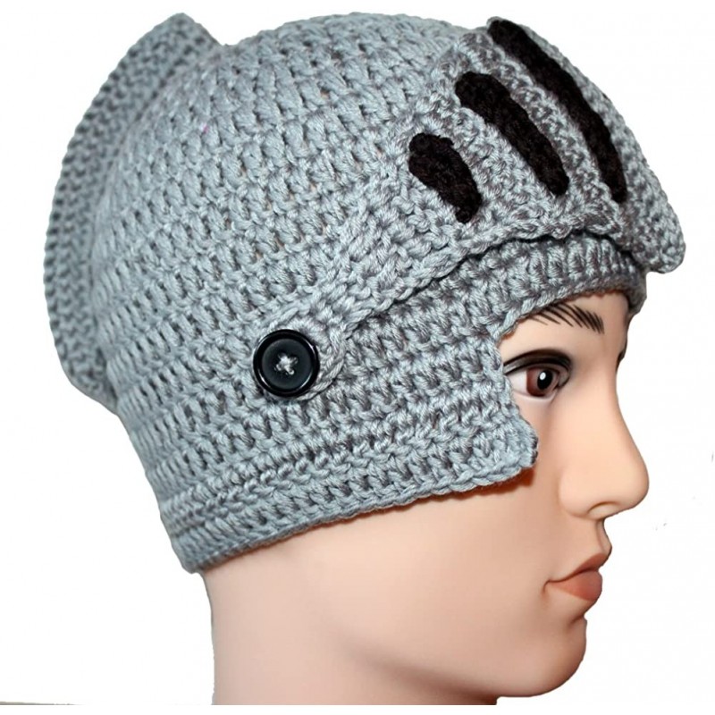 Skullies & Beanies Unisex Knit Stubble Beard Beanie - Soldier Gray - CI11OX65OP5 $17.96