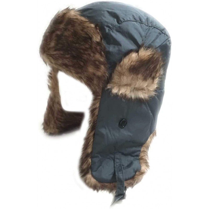 Bomber Hats Faux Fur Fashion Aviator Winter Hat - Gray - C3127OP29TF $18.16