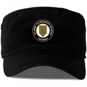 Baseball Caps US Army Veteran 1st Infantry Division Man's Classics Cap Women's Fashion Hat Chapeau - Black - CU18AK5TXTS $14.88