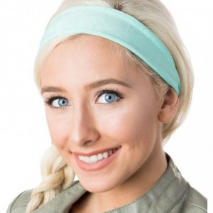 Headbands Xflex Crushed Adjustable & Stretchy Wide Softball Headbands for Women & Girls - Lightweight Crushed Mint - C717X6HU...