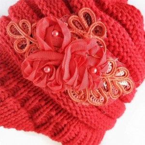 Newsboy Caps Women Winter Beanie Fit Small Head-Cable Knit Hats Newsboy Cap Visor with Sequined Flower Artificial Wool Snow -...