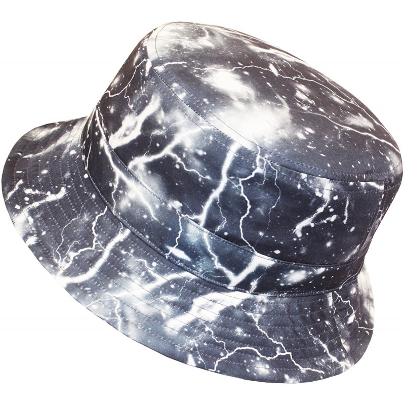 Bucket Hats Fashionable Unisex Printed Pattern Bucket Hat - Bk2104navy - C712HRP5D2R $8.40