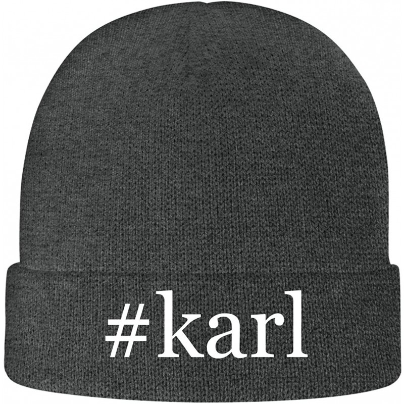 Skullies & Beanies Karl - Hashtag Soft Adult Beanie Cap - Grey - C418AX0RGWA $23.04