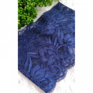 Headbands Stretch Headbands for Women Lace Headcovering for Women Lace Headwrap (Navy-2) - Navy-2 - CC18M7TAKQ5 $10.43