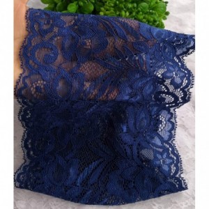 Headbands Stretch Headbands for Women Lace Headcovering for Women Lace Headwrap (Navy-2) - Navy-2 - CC18M7TAKQ5 $10.43