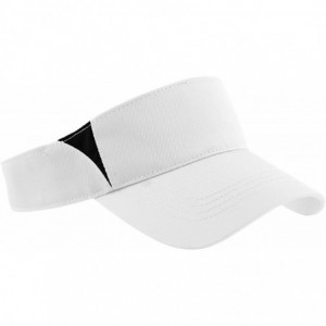 Visors Men's Dry Zone Colorblock Visor - White/Black - CM11QDSGAWV $11.36