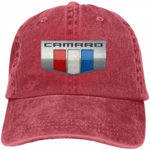 Baseball Caps Unisex Camaro Performance Car Baseball Cap Snapback Trucker Hat - Red - C718YG4SY98 $14.29