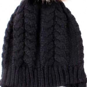 Skullies & Beanies Parent Child Mother Daughter Knitted Crochet - C-black - C918Y3CKI2E $19.71