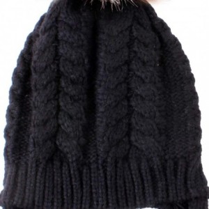 Skullies & Beanies Parent Child Mother Daughter Knitted Crochet - C-black - C918Y3CKI2E $10.65