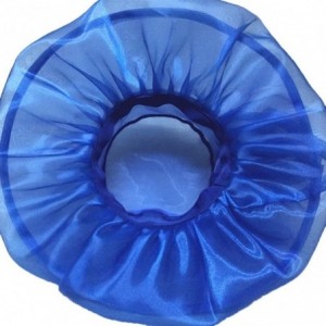 Sun Hats Women's Kentucky Derby Church Dress Organza Wide Brim Sun Hat - Blue - C812FIO12BZ $19.81