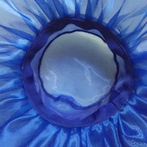 Sun Hats Women's Kentucky Derby Church Dress Organza Wide Brim Sun Hat - Blue - C812FIO12BZ $19.81