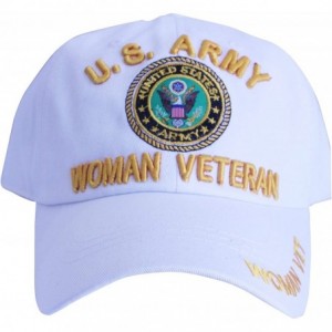 Baseball Caps Veteran Baseball Military American Warriors - White - CQ18HDS8URQ $15.63