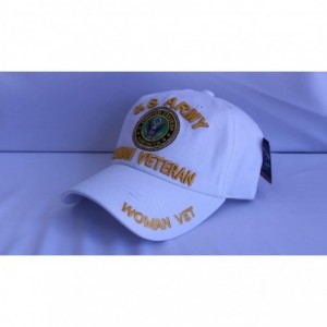 Baseball Caps Veteran Baseball Military American Warriors - White - CQ18HDS8URQ $15.63