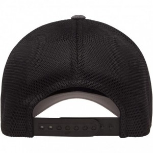 Baseball Caps Flexfit 110 Mesh Cap - Melange Charcoal/Black - C018WOC8LZX $11.05