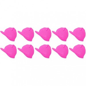 Skullies & Beanies Cuffless Beanie Visor 10 Piece Pack - Neon Pink - CC17Z2RG946 $44.19