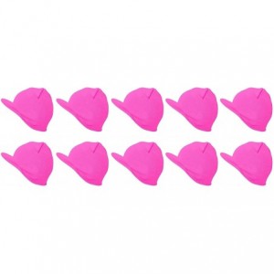 Skullies & Beanies Cuffless Beanie Visor 10 Piece Pack - Neon Pink - CC17Z2RG946 $23.57