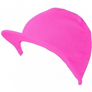 Skullies & Beanies Cuffless Beanie Visor 10 Piece Pack - Neon Pink - CC17Z2RG946 $23.57