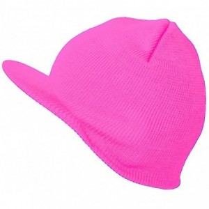 Skullies & Beanies Cuffless Beanie Visor 10 Piece Pack - Neon Pink - CC17Z2RG946 $23.57