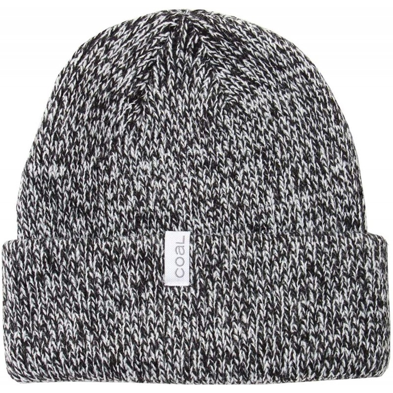 Skullies & Beanies Men's The Frena Solid Beanie - Black Marl - C118HZ2AY5S $24.98