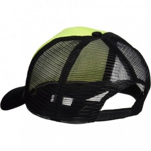 Baseball Caps Two Tone Neon Trucker Cap - Yellow - C61109SNE3F $8.68