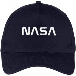 Baseball Caps NASA Hat Cap Worm Logo Science Officially Licensed for Men Women - Navy - CY18QK9TI4H $21.14