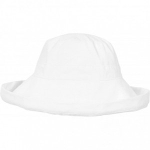 Sun Hats Sun Hat for Women UPF50+ Summer Beach Hat Wide Brim Foldable Bucket Hat - White - C1180337MN3 $12.38