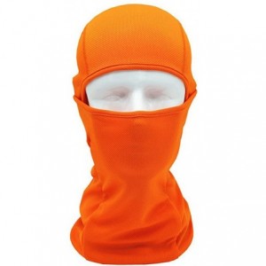 Balaclavas 7in1 Balaclava Face Mask Windproof Neck Warmer Breathable Hood Quick Dry Cycling Headgear - Orange - CR182A063WC $...