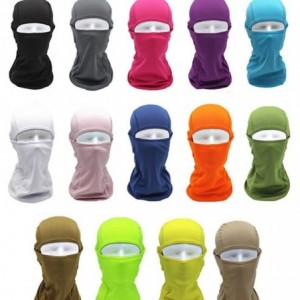 Balaclavas 7in1 Balaclava Face Mask Windproof Neck Warmer Breathable Hood Quick Dry Cycling Headgear - Orange - CR182A063WC $...