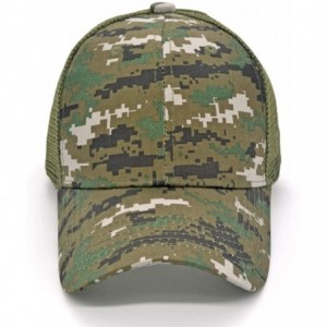 Baseball Caps Profile Baseball Trucker Adjustable Outdoor - Camouflage + Green Grid - CQ184K0OKKS $10.63
