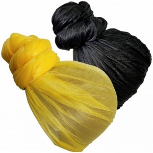 Headbands Head Wrap Scarf Turban - Long Black Head Scarf Wrap Turban Hair Scarf Tie Color Headband 1 or 2 Set - CH18R9E4MM3 $...