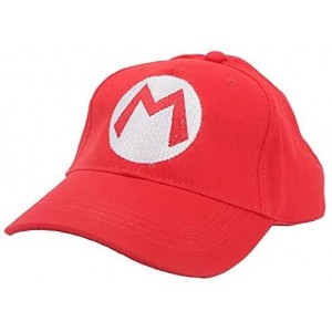 Baseball Caps Super Mario Bros Hat Baseball Caps Anime Cosplay Accessories Cap Red/Green - Red+ Green - CS18X9UREAI $12.04