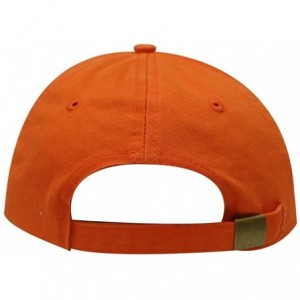 Baseball Caps Giraffe Cotton Baseball Dad Caps - Orange - CD12MWXNAJX $12.82