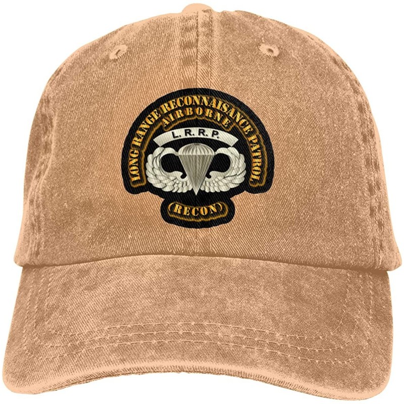 Cowboy Hats LRRP Hat Logo Classic Style Mens/Womens LRRP Cowboy Hat - Natural - CE18A88YG6M $14.96