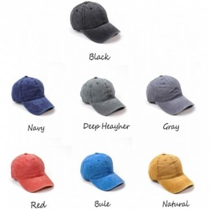 Baseball Caps Mens & Women's Washed Dyed Adjustable Jeans Baseball Cap with Bassnectar Logo - Blue - CG18X827XN4 $11.45