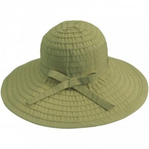 Sun Hats Women's UPF 50+ Sun Protection Summer Floppy Beach Hat - Olive - CG12O3CBC9F $21.59