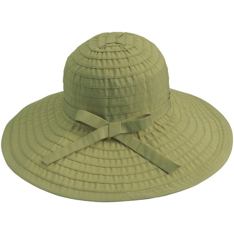 Sun Hats Women's UPF 50+ Sun Protection Summer Floppy Beach Hat - Olive - CG12O3CBC9F $8.81