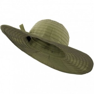 Sun Hats Women's UPF 50+ Sun Protection Summer Floppy Beach Hat - Olive - CG12O3CBC9F $8.81