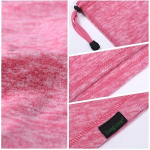 Balaclavas Neck Warmer Gaiter- Winter Thicken Soft Elastic Fleece Skiing Face Scarf Mask - Rose Red - CI18WTQ0XZ7 $9.45