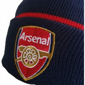 Baseball Caps Soccer Team Embroidered Hat Men/Women Fashionable Knitted Beanie Hat - Arsenal Navy Blue - CO192D8SG00 $12.11