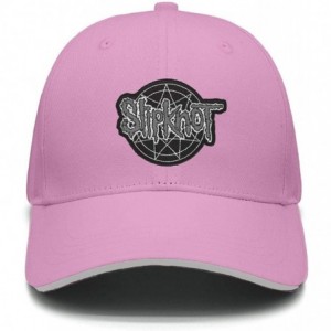 Sun Hats Unisex Mesh Flat Cap -Logo-Funny- Caps for Mens Womens - Slipknot Logo Funny-22 - C218K6UCDHC $30.89