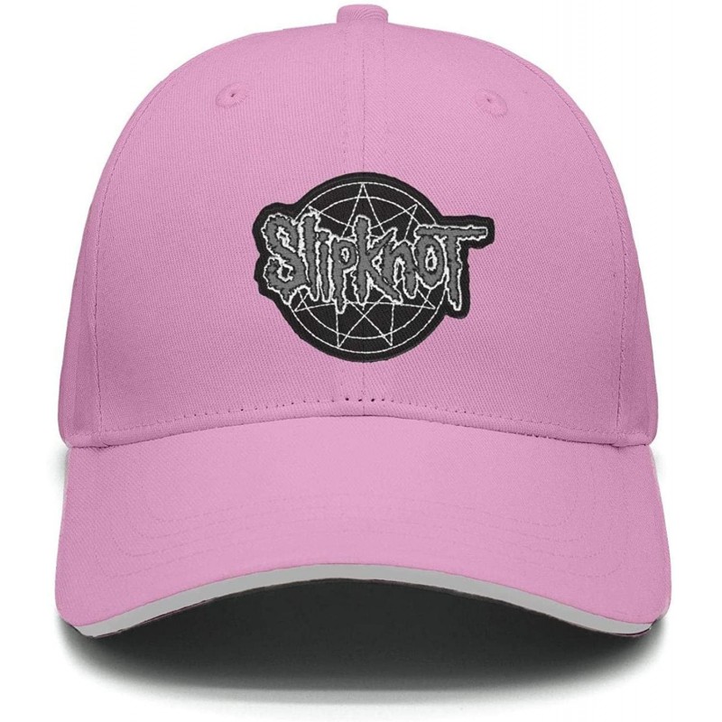 Sun Hats Unisex Mesh Flat Cap -Logo-Funny- Caps for Mens Womens - Slipknot Logo Funny-22 - C218K6UCDHC $17.95