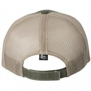 Baseball Caps Women's Monogrammed Trucker Hat - Olive/Stone - CQ12LLR07RD $21.56