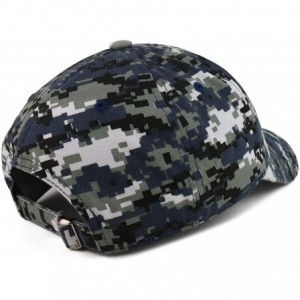 Baseball Caps Crescent Moon Embroidered Soft Low Profile Adjustable Cotton Cap - Navy Digital Camo - CV18TWHZEKG $16.56