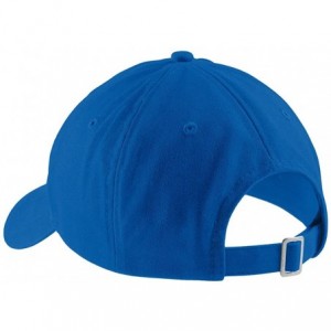 Baseball Caps Papa Embroidered Soft Crown 100% Brushed Cotton Cap - Royal - CZ17YTWR93S $20.61